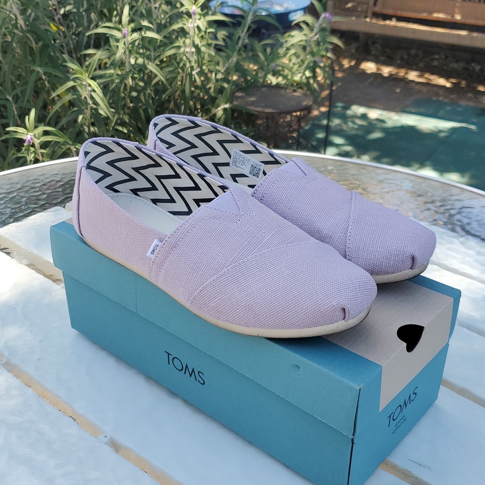 Toms Alpargata Light Orchid Heritage Canvas Women's Size 10 LNIB